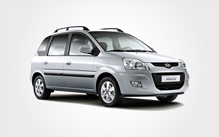 Group E Hyundai Matrix hire car in silver. Use Europeo Cars Rentals in Crete to reserve a large car.