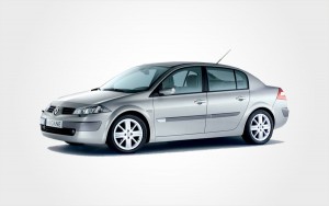 Renault Megane auto in silver. Automatic Renault Megane car hire in Crete from Europeo Cars Rentals.
