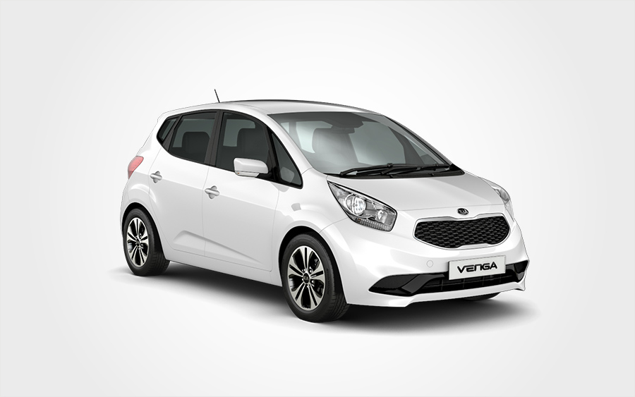 White Kia Venga from Europeo Cars. Reserve a Renault Group D rental car in Crete.