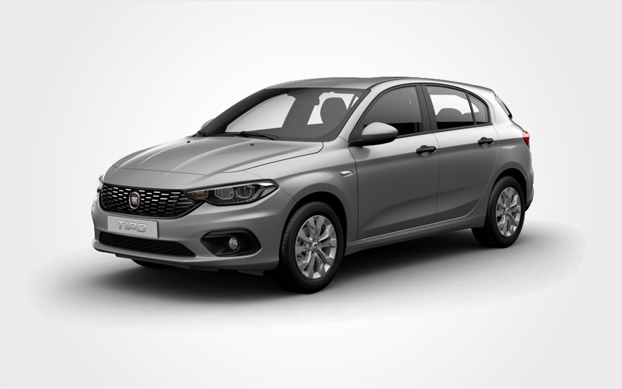 Grey Fiat Tipo from Europeo Cars. Reserve a Renault Group D rental car in Crete.